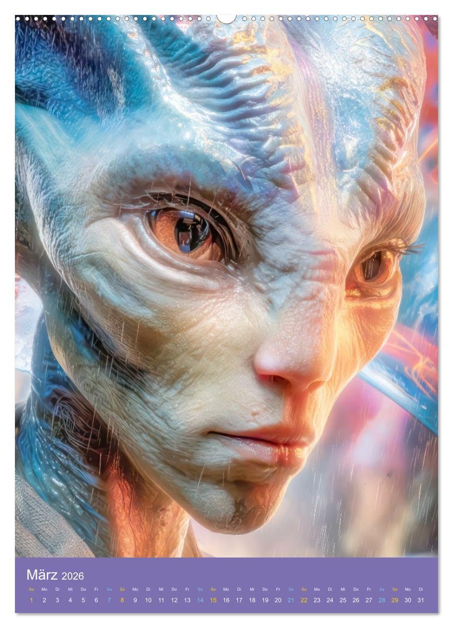 Fantasievoller Science-Fiction - Fantastische Welten (hochwertiger Premium Wandkalender 2026 DIN A2 hoch), Kunstdruck in Hochglanz: Galaktische ... Science-Fiction Fans. (CALVENDO Technologie)