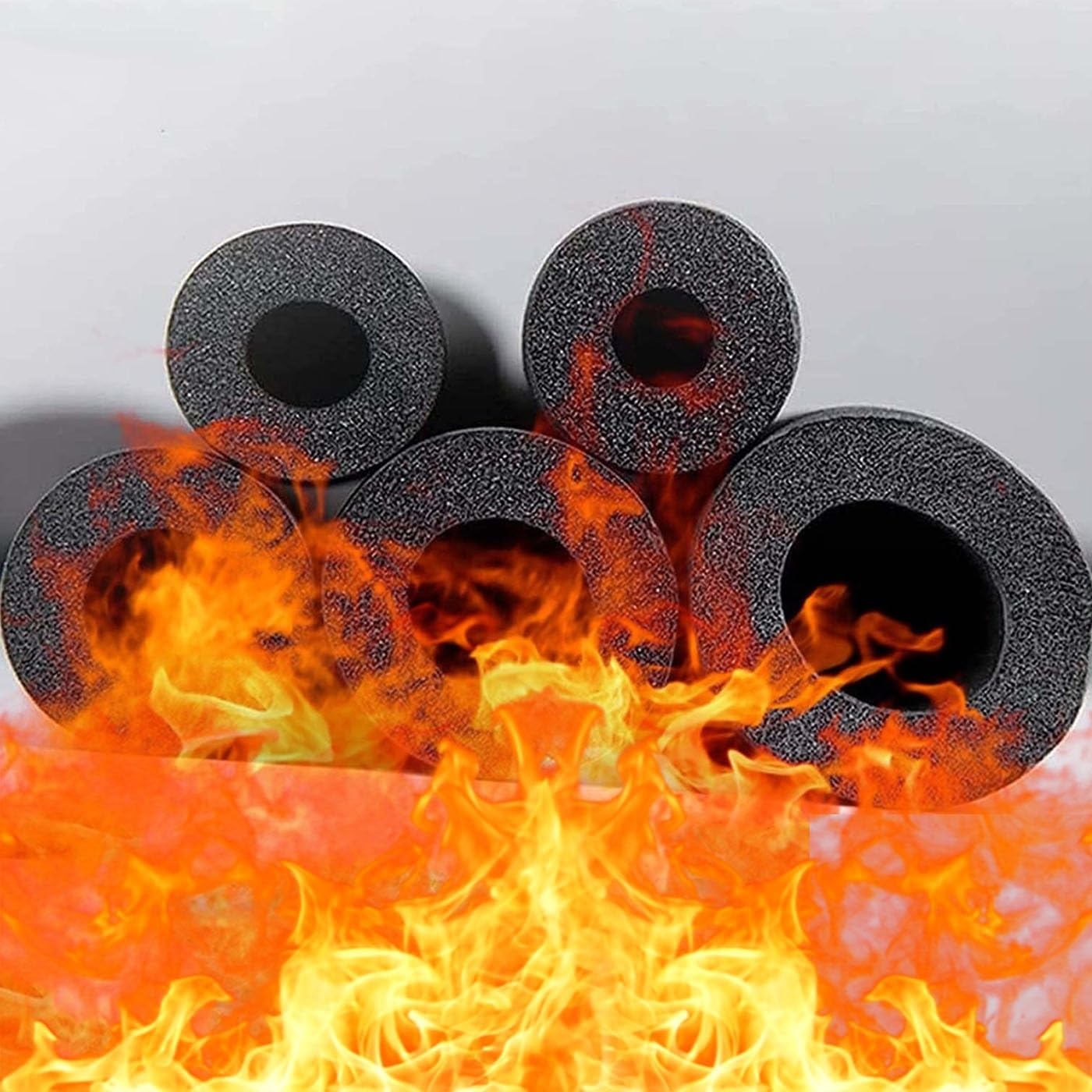 tubo isolante in schiuma, Copertura for tubi in schiuma isolante for nera, spessore 9 mm(48mm*9mm*1.8m)