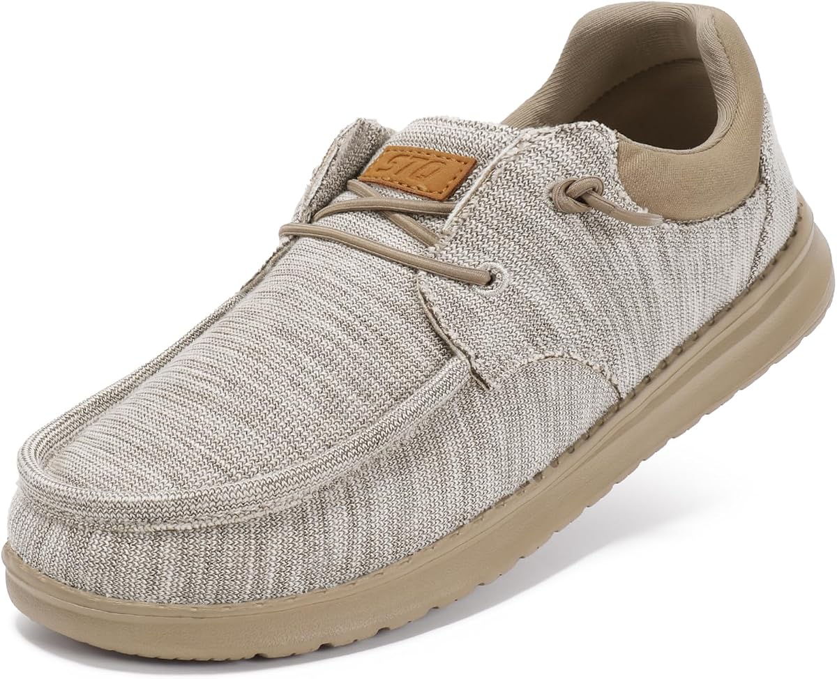 Mocasines sin cordones STQ para hombre Zapatos náuticos informales con soporte para el arco | Zapatillas deportivas ligeras y cómodas, caminar, estar de pie todo el día