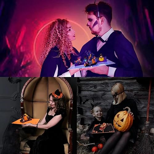 Miniatura 5 de Magic Ants Paquete de 3 tarjetas de Halloween  Tarjetas emergentes 3D  Tarjetas espeluznantes de Halloween de calabaza, tarjetas de felicitación