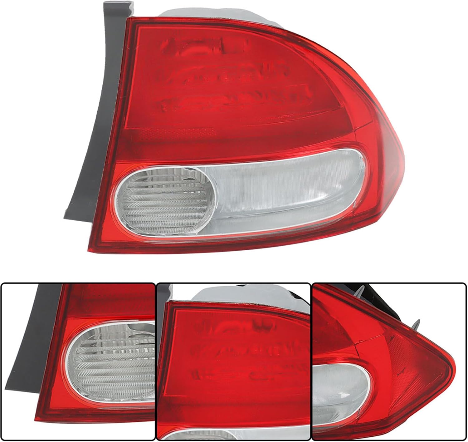 LABLT Tail Light Cover Replacement for 2009 2010 2011 Honda Civic Sedan Right Side Tail Stop Lamp No Bulbs 33501SNAA51 HO2819138