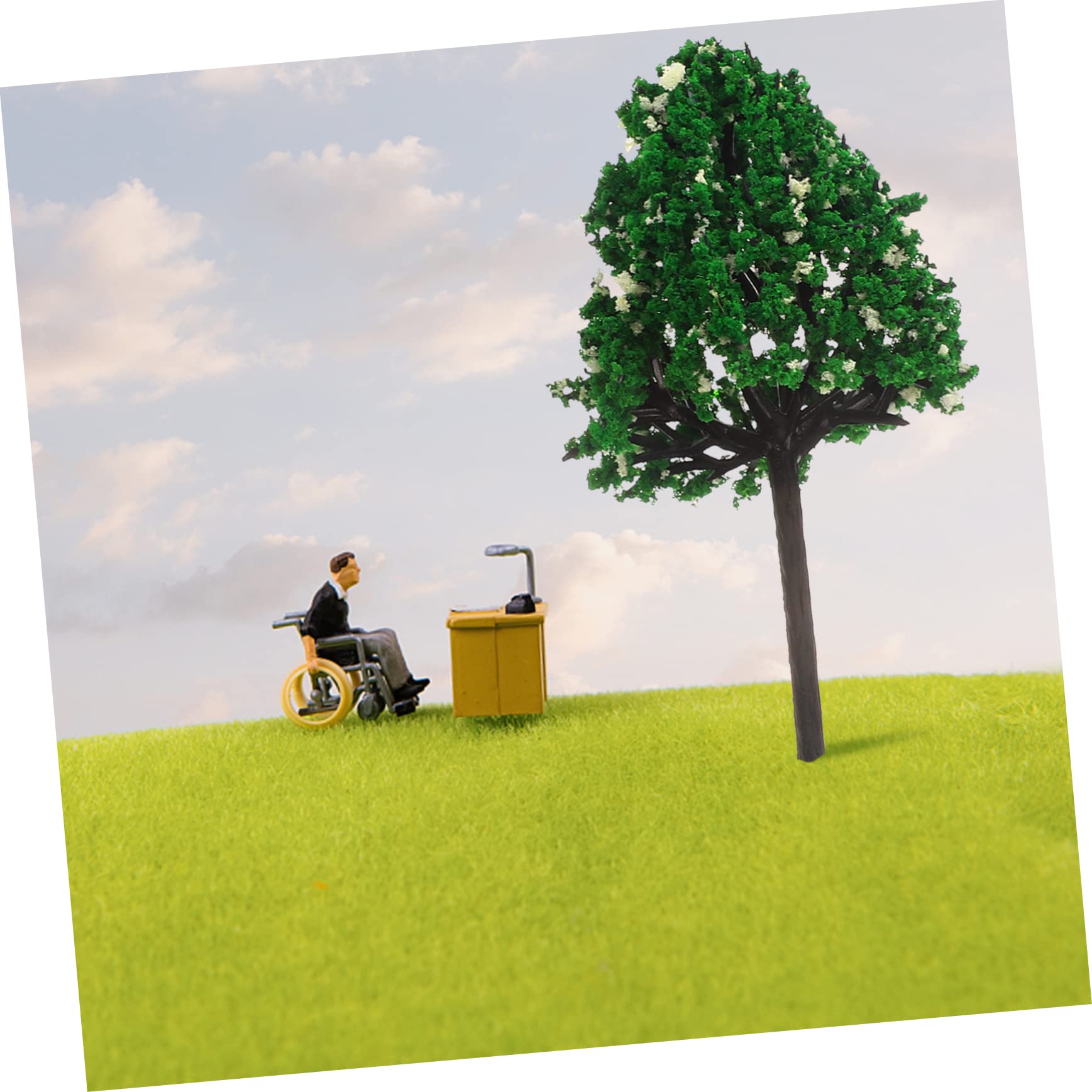 4 Set Di Modellini Di Alberi Piccoli Per Modellismo Ferroviario Finti Alberi in Miniatura Scenari Per Treni 24 Pezzi * 4