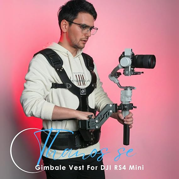 DF DIGITALFOTO Thanos SE Gimbal Support Vest System,Video SteadyCam Axis Compatible with DJI RS5/RS4/RS 4 Pro/Mini/RS 3/PRO/RS2,ZHIYUN Crane 2S/3S for Videographer Smoothing The footage 4.4-17.6 lbs