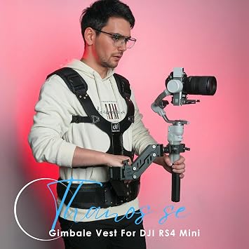 DF DIGITALFOTO Thanos SE Gimbal Support Vest System,Video SteadyCam Axis Compatible with DJI RS5/RS4/RS 4 Pro/Mini/RS 3/PRO/RS2,ZHIYUN Crane 2S/3S for Videographer Smoothing The footage 4.4-17.6 lbs