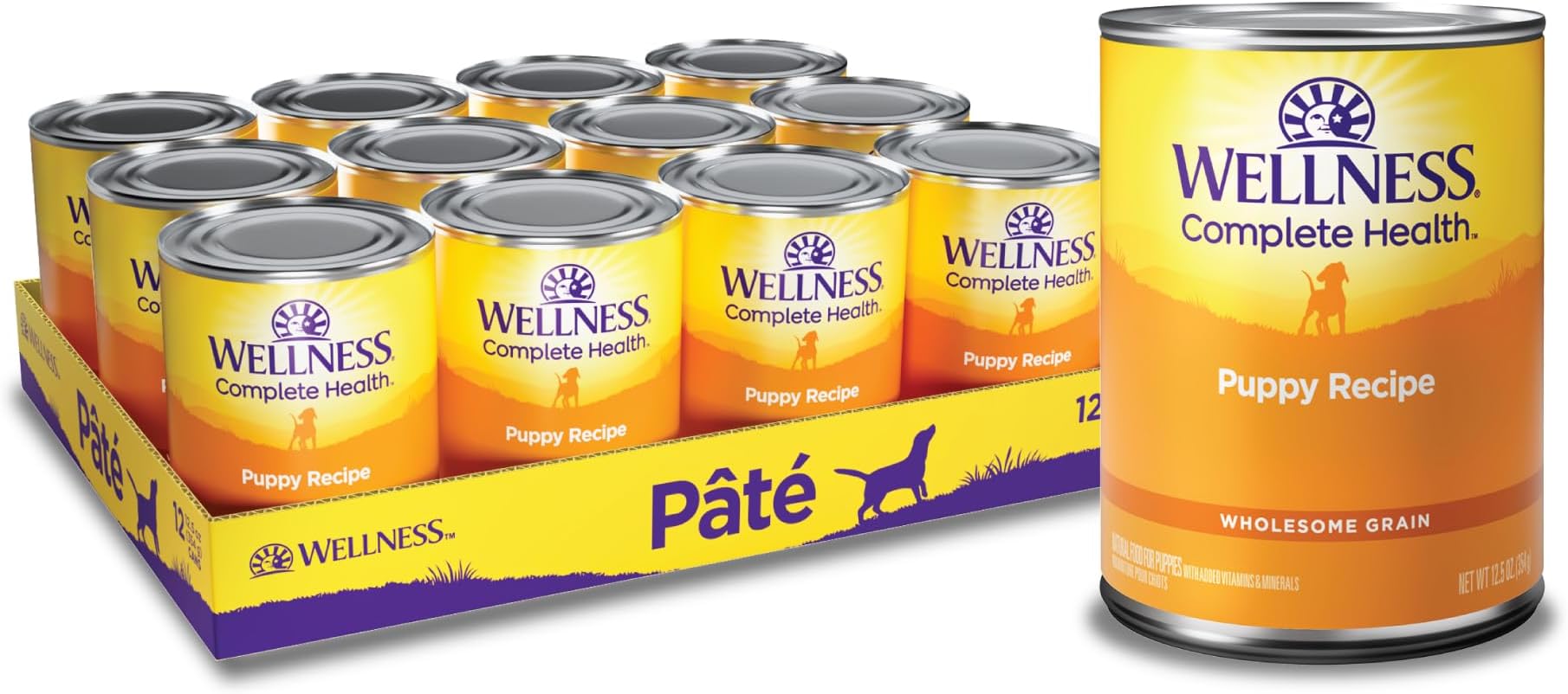 Complete Health Natural Wet Canned Puppy Food, Puppy Chicken & Salmon 12.5-Ounce Can (Pack of 12)