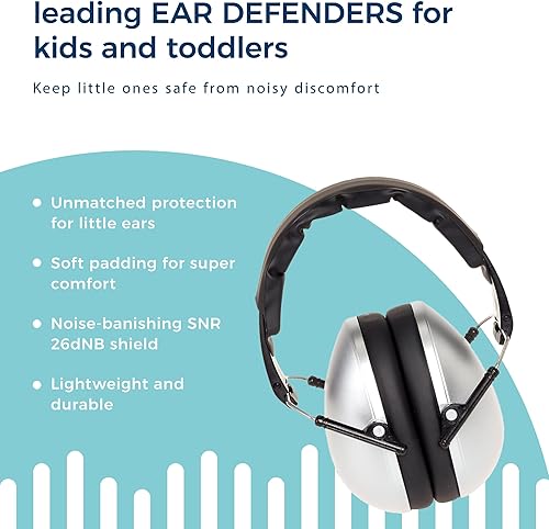 Miniatura 69 de Baby Banz - Orejeras para niños de más de 2 años, clasificación de reducción de ruido, suaves y cómodas, protección auditiva para niños Azul marino