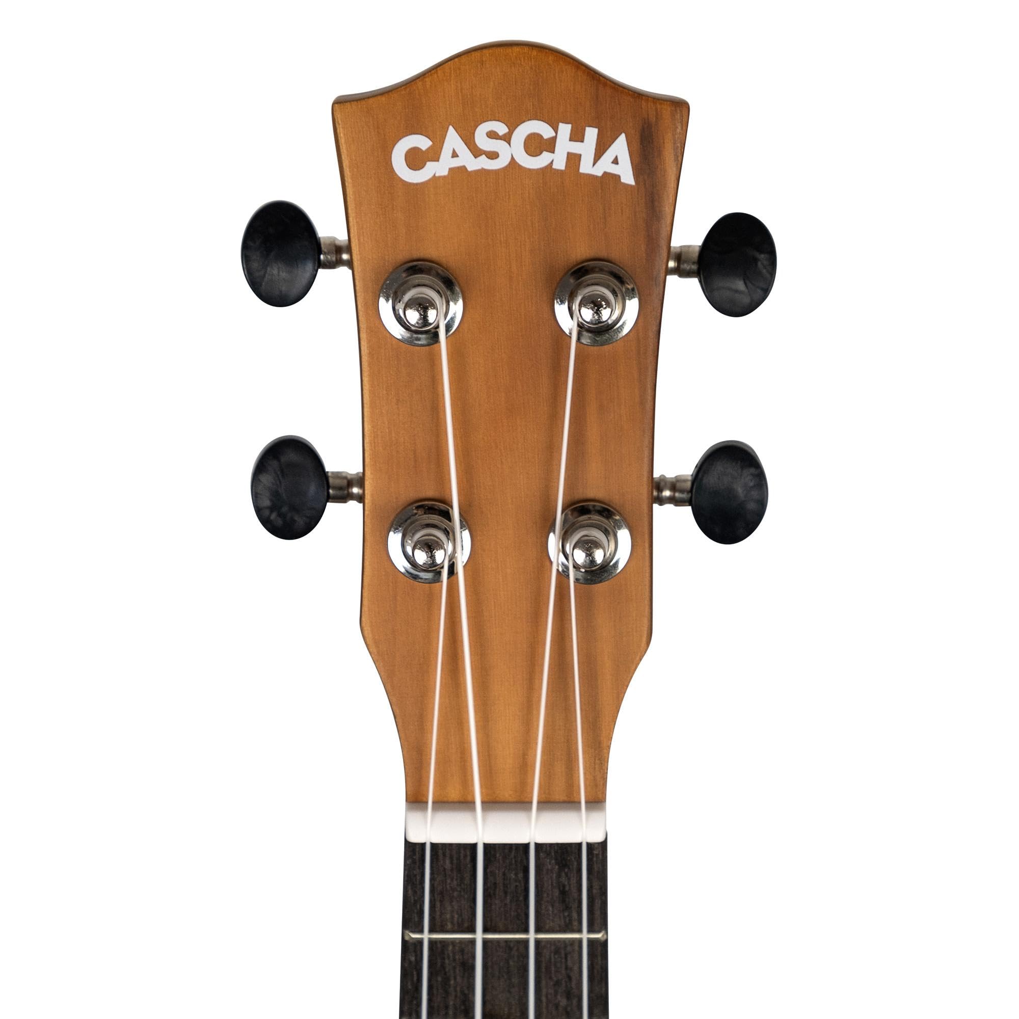 CASCHA HH 3956 DE Ukulele Soprano con cuerdas de AQUILA, bolsa de almacenamiento, formación en ukelele en alemán (+DVD), afinador y 3 púas