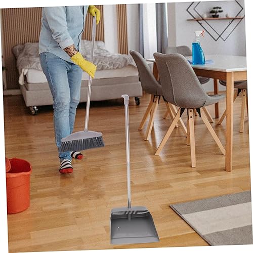 Miniatura 4 de HEALLILY 1 Unidades de recogedor al aire libre Lobby recogedor escoba recogedor y cepillo herramientas de limpieza de habitaciones Pala de basura