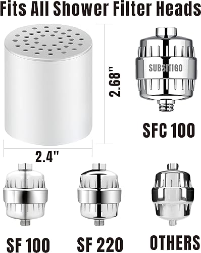 Miniatura 2 de Filtro de ducha de 20 etapas para Aquabliss Filtro de ducha revitalizante de alto rendimiento para Aquabliss Filtro de ducha para Aqua Bliss Filtro