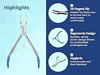 Vista 4 de ARTMAN INSTRUMENTS Blumenthal Bone Rongeur - Instrumento dental quirúrgico de punta curva de 30 grados, acero inoxidable, autoclavable, resistente