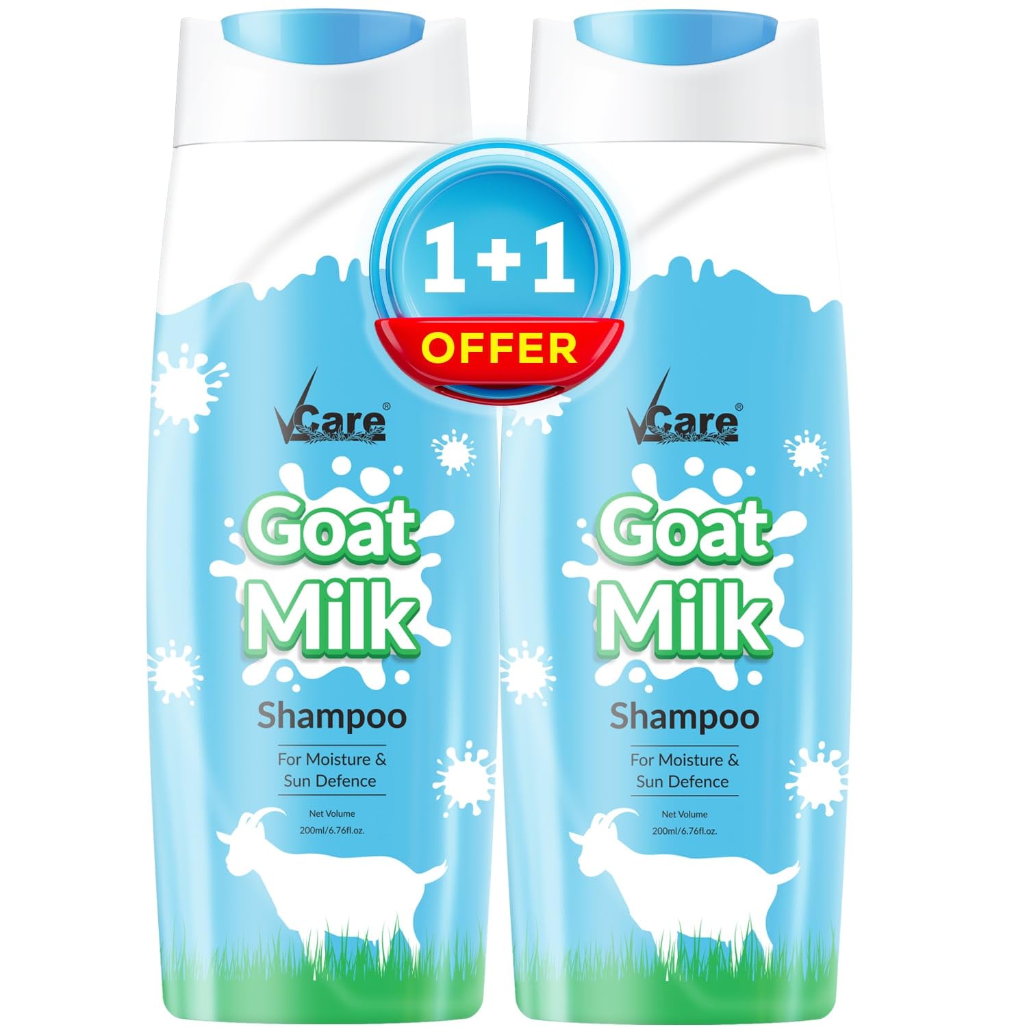 VCare Goat Milk Shampoo for Dry & Damaged Hair | Deep Nourishing | Suitable for