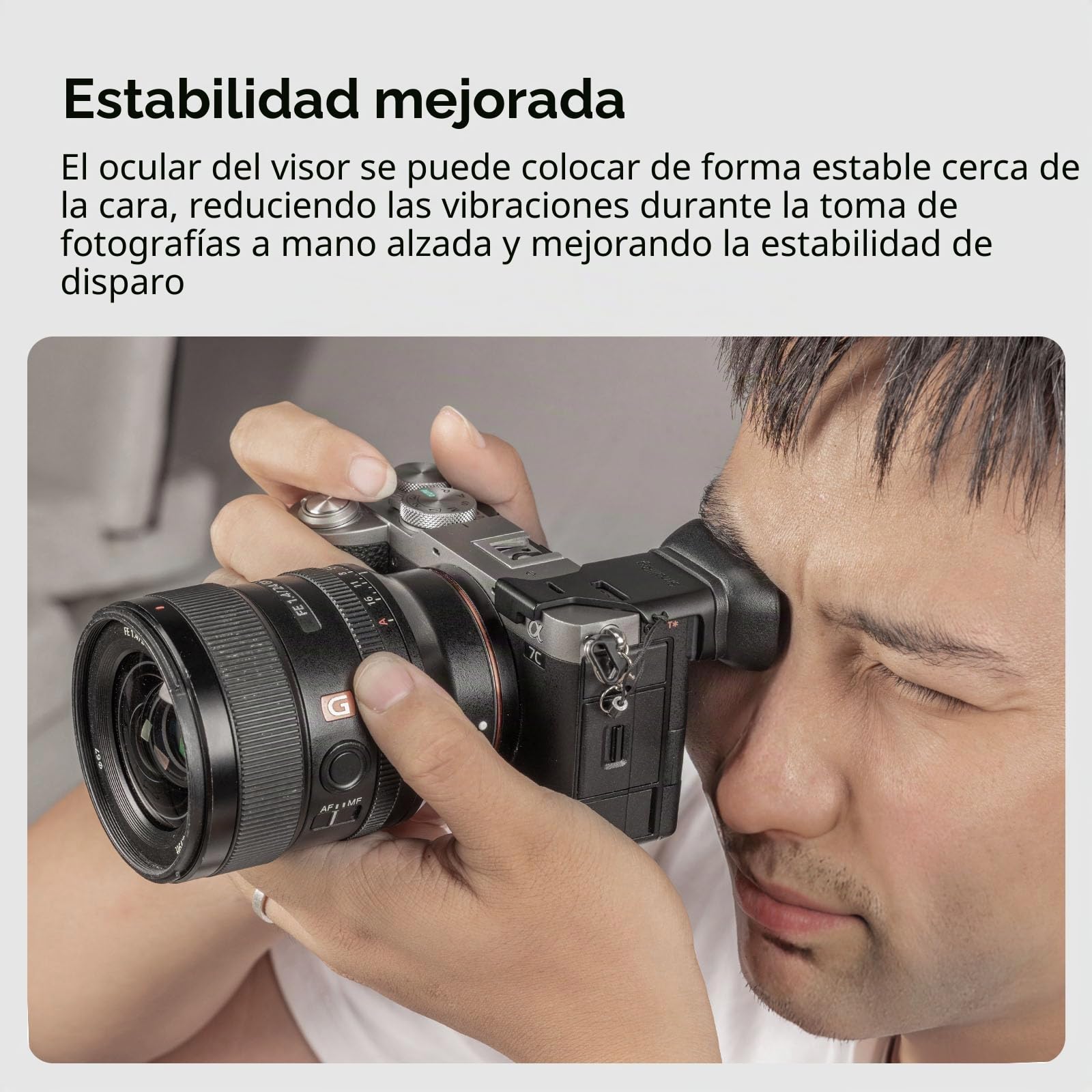 SMALLRIG A7CII A7CR - Visor ocular con cordón pequeño, material de silicona suave, mejora la estabilidad de grabación, para Sony Alpha 7C II/Alpha 7CR - 4819