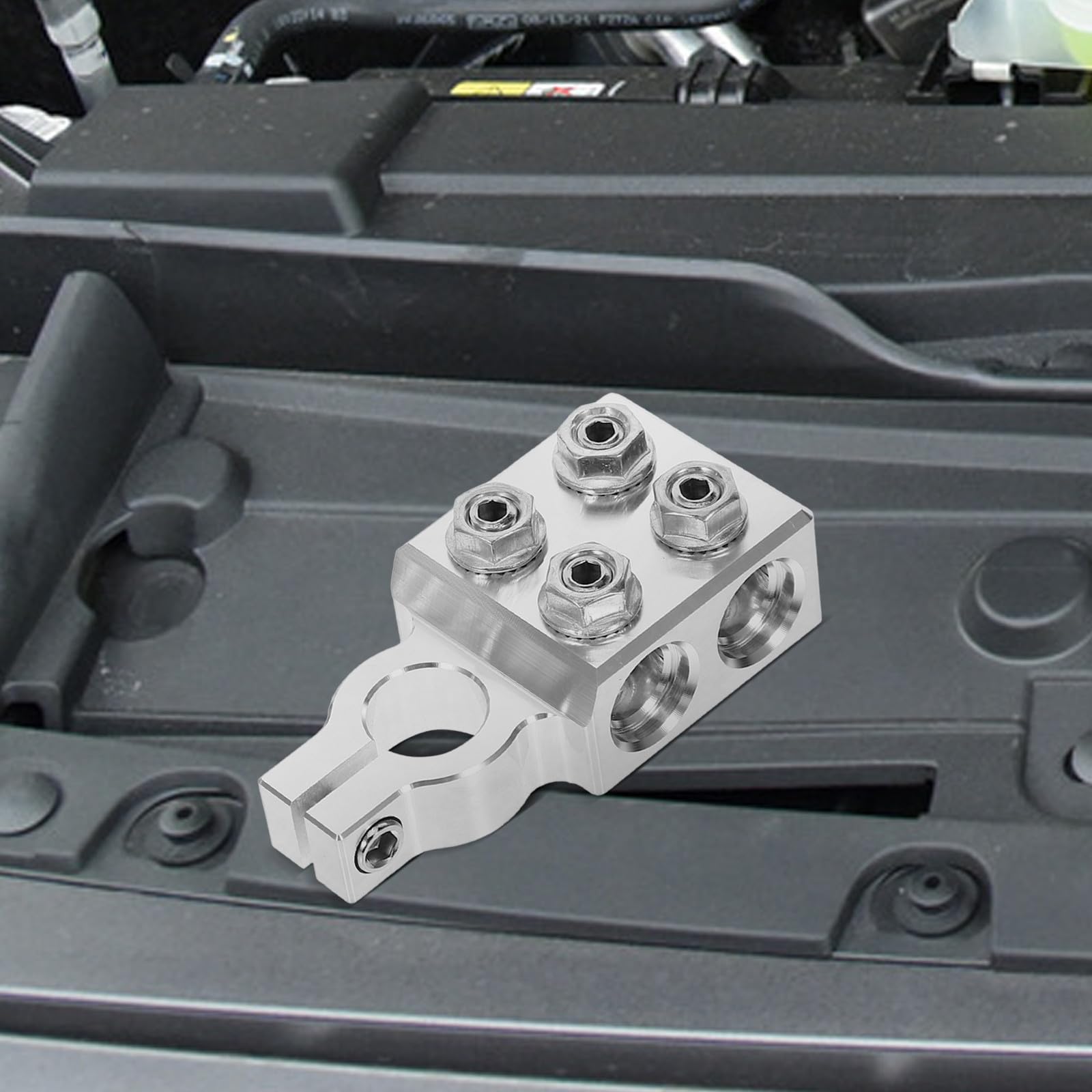 Interrupteur Isolateur de Batterie en Alliage D'aluminium Argenté pour Protection Batterie Voiture Coupe-circuit Facile à Installer, Sortie D'énergie Stable Voiture