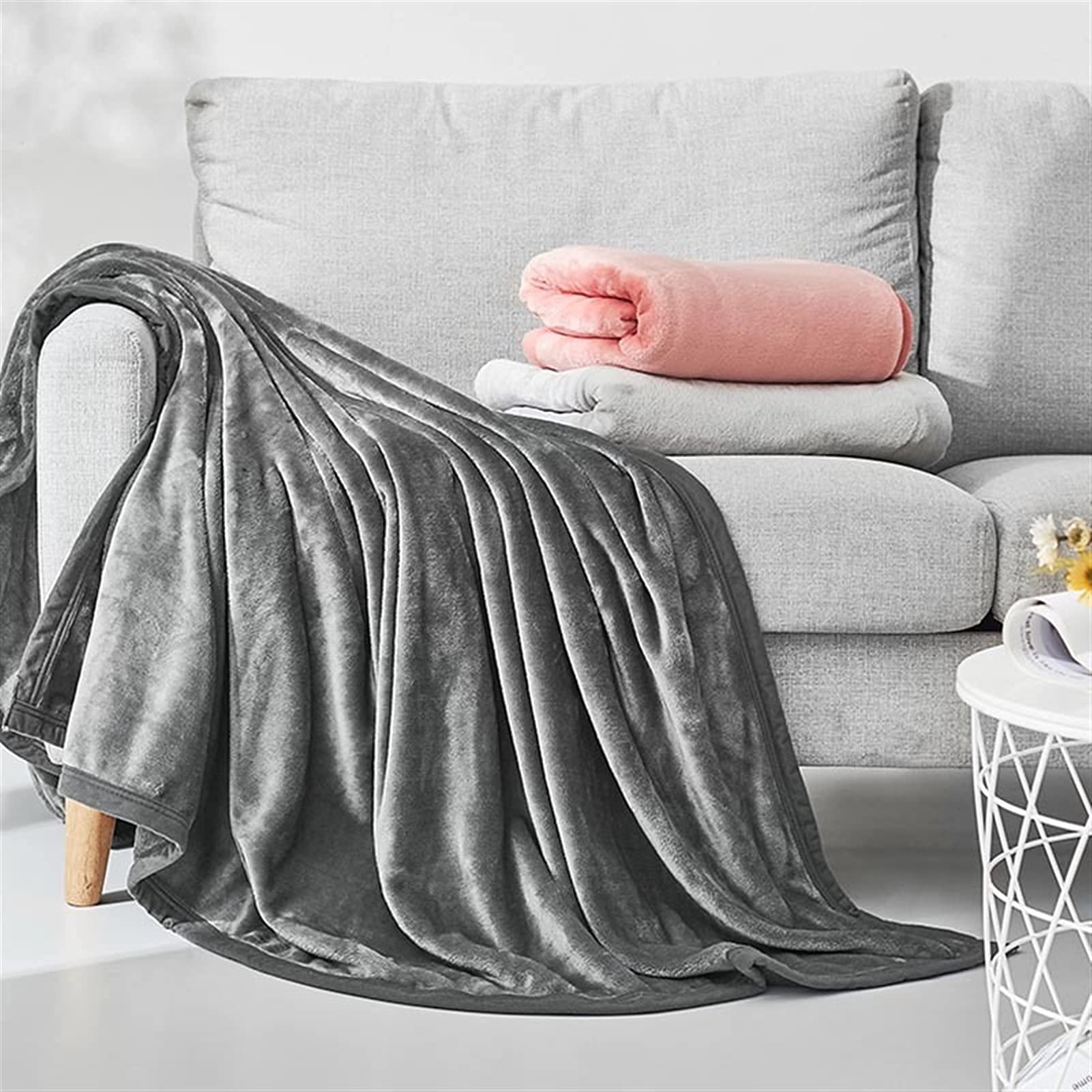 JML Sherpa Fleece Throw Blanket,Soft Warm Plush Blanket For