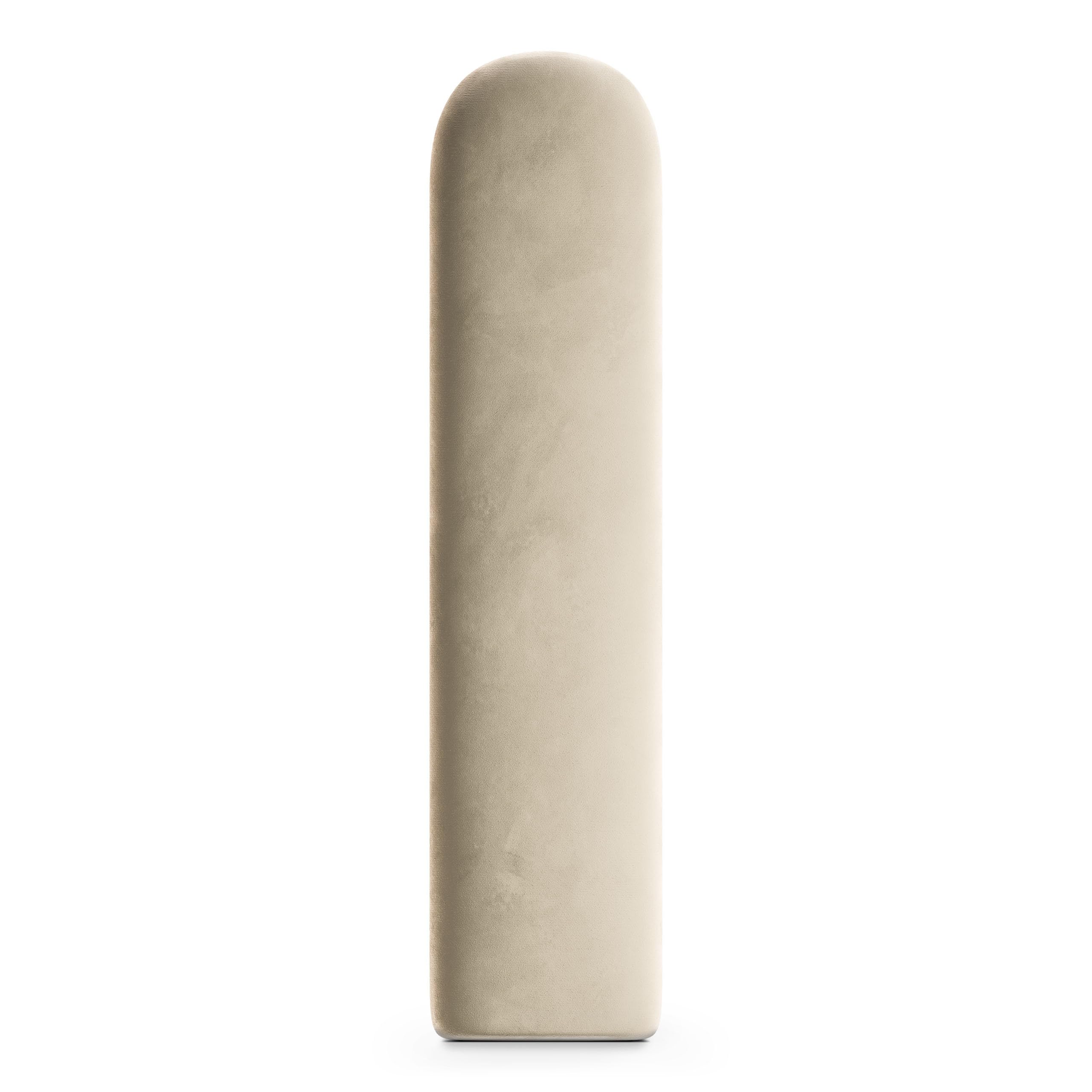Muralo Gestoffeerd paneel, ovaal, wandkussen, bedhoofdeinde, wandpaneel, slaapkamer, woonkamer, bed, lendenkussen, modern, luxe, olijfgroen, 30 x 80 cm