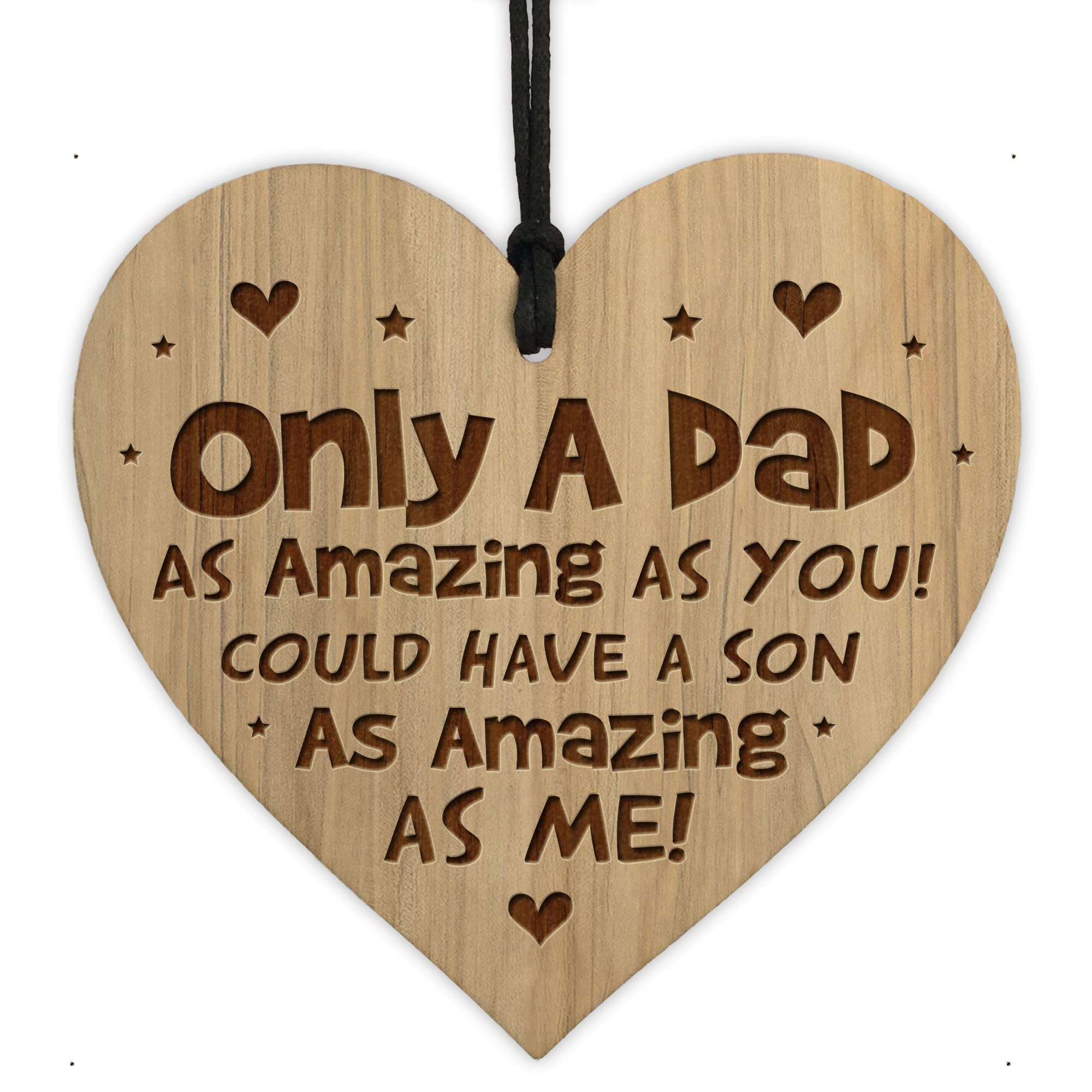 Red Ocean Funny Dad Gifts From Daughter Son Joke Engraved Heart Dad Birthday Christmas Gifts