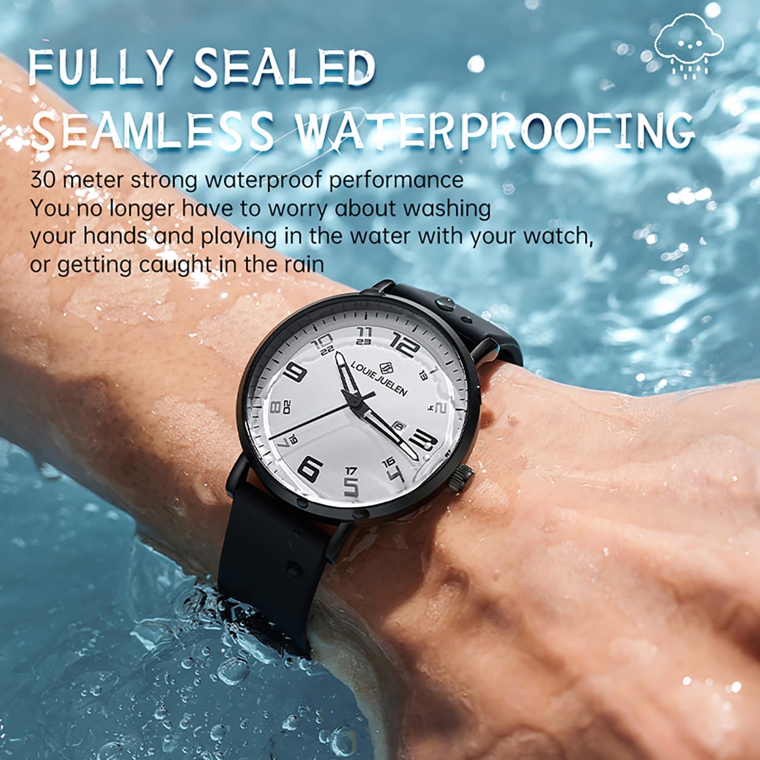 BESTKANG Minimalist Digital Men's Quartz Watch Waterproof Casual Teen Watch Stylish Sports Design Durable Silicone Strap Perfect for Daily Wear Outdoor Activities - Image 6
