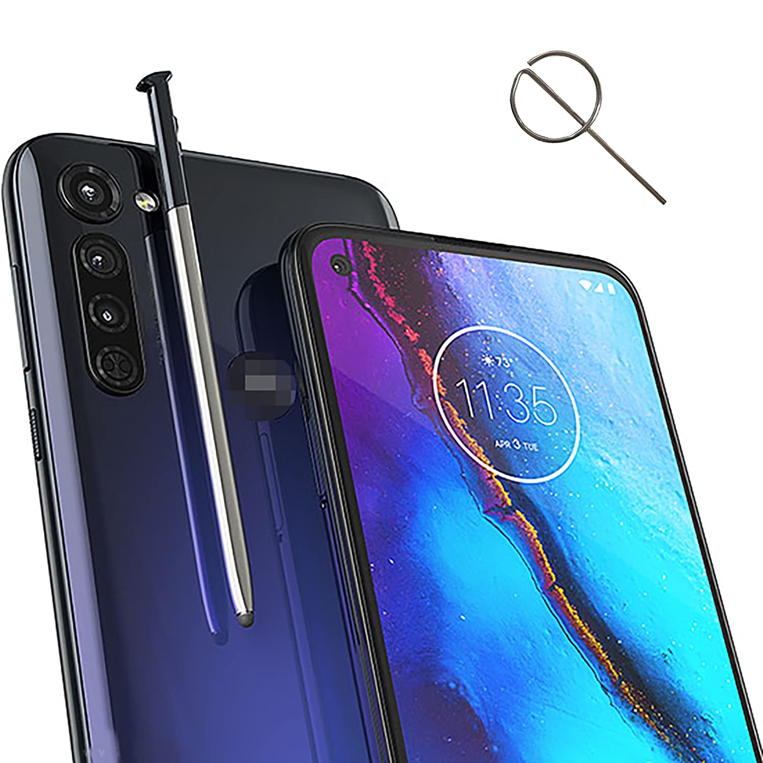 for Moto G Stylus 2020 Pen Replacement LCD Touch Pen Part for Motorola Moto G Stylus XT2043 All Verison Touch Pen + Eject Pin(Black)