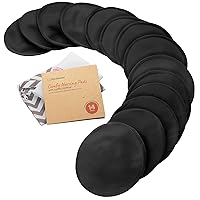 Vista 14 de Almohadillas de lactancia orgánicas, 14 almohadillas lavables para lactancia materna, bolsa de lavado, viscosa derivada de bambú, fundas