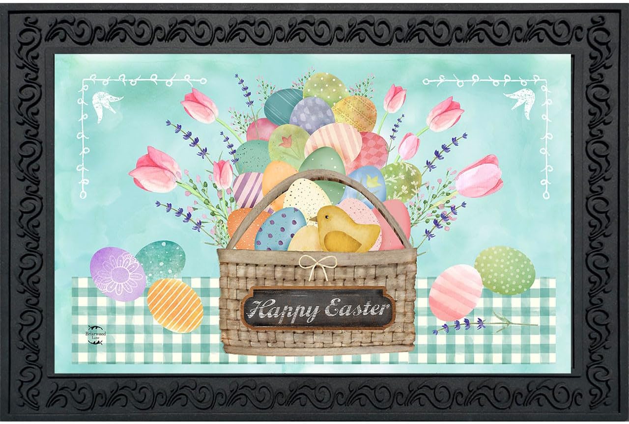 Briarwood Lane Easter Eggs Holiday Doormat