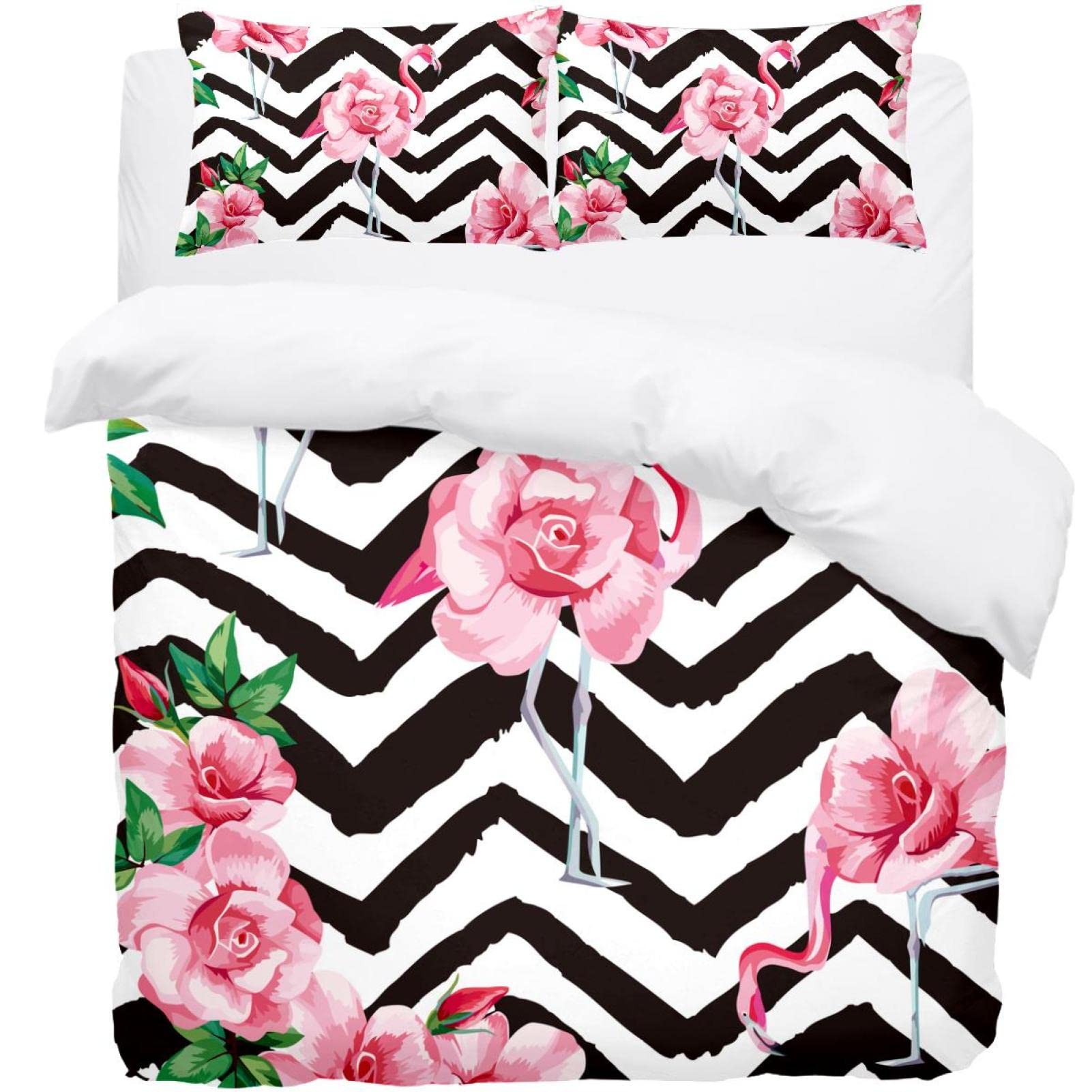 Parure de lit flamant rose pour créer une ambiance de chambre tropicale cocooning