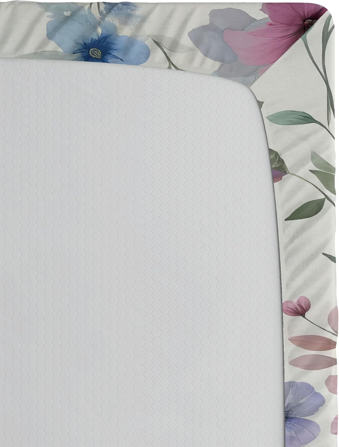 Ambesonne Birds and Nature 2 Pack Fitted Sheet, Nature Hummingbird, Bed Cover All-Round Elastic Deep Pockets 2 Pieces, Package Contains 2 Twin Size Fitted Sheets, Laurel Green Pale Lilac