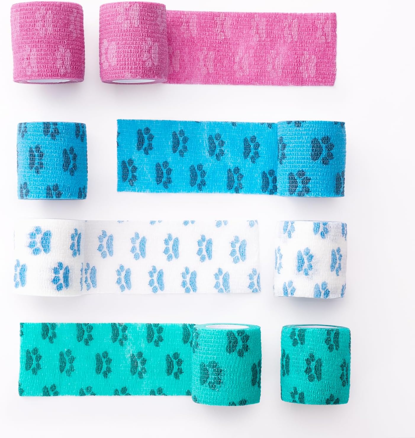 FriPuP Envoltura de vendaje autoadhesiva, envoltura médica de emergencia veterinaria para cuidado de heridas, ayuda de primera, envoltura de gausa