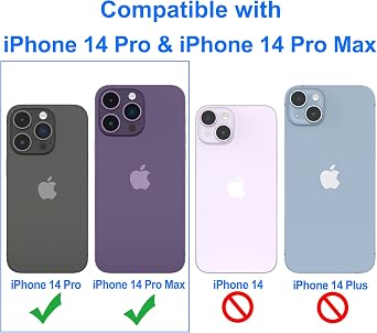 4youquality 3-Pack for iPhone 14 Pro Max & 14 Pro Camera Lens Protector