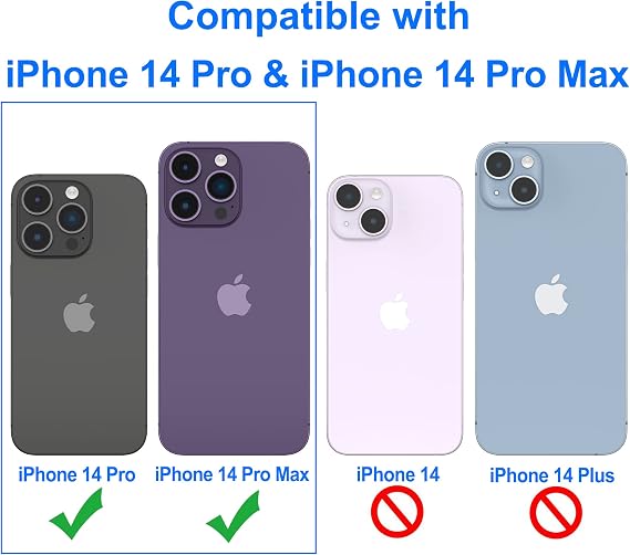 4youquality 3-Pack for iPhone 14 Pro Max & 14 Pro Camera Lens Protector