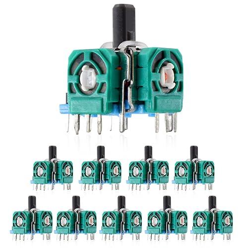 ENVPRFR 3D Analog Stick Joystick Replacement Module Thumbstick Sensor Parts Repair Kit Replacement for Xbox One Playstation 4 PS4 10 Pcs