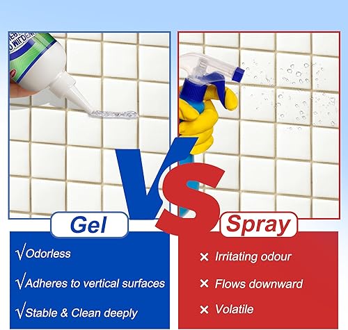 Miniatura 7 de Gel removedor de manchas negro para ducha doméstica, fregaderos de cocina, paredes, azulejos, lechada, baños, lavadora y tiras de refrigerador, 5