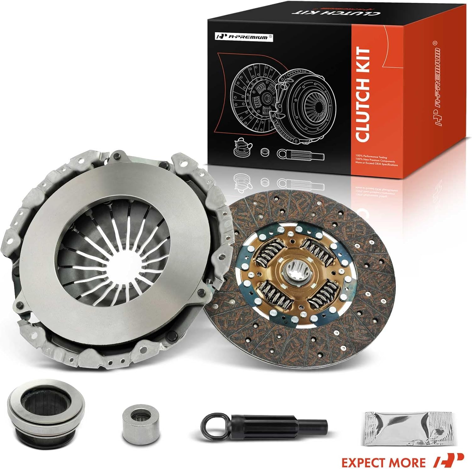 A-Premium Transmission Clutch Kit Set Compatible with Chevrolet C1500/C2500/K1500/K2500 1988-1995, P30 1991-1995 & GMC C1500/C2500/K1500/K2500 1988-1995, P3500 1991-1995, 4.3L 5.0L
