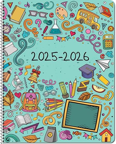 Planificador para estudiantes de escuela primaria, 15 unidades, cubierta de tiempo de clase