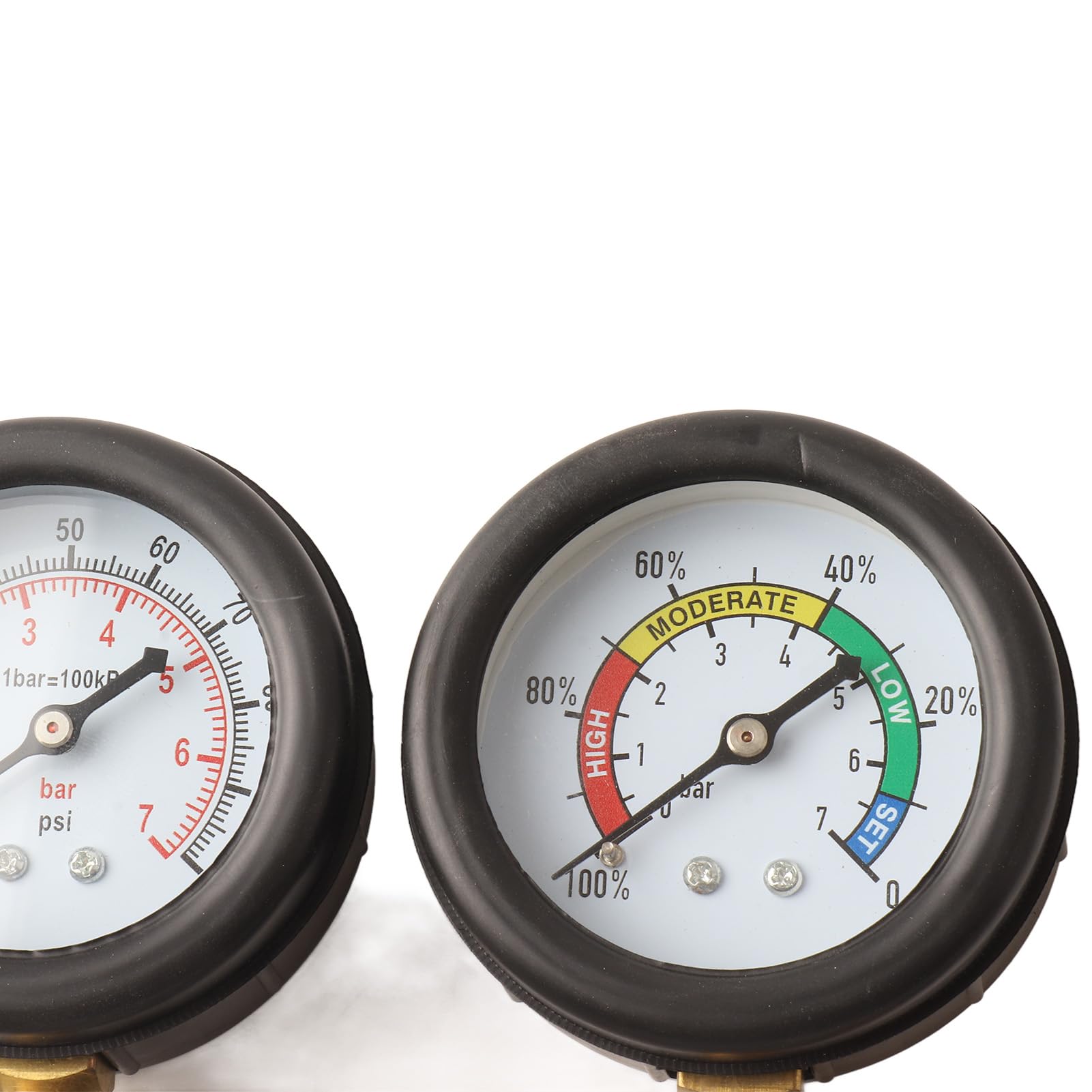 aqxreight Manometr Cylindra Opadania 0-100 PSI do Silników Benzynowych
