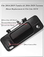 Vista 2 de SYOAUTO Manija de puerta trasera para Toyota Tundra 2014-2019 y Toyota Tacoma 2016-2020 manija de pestillo con orificio trasero para cámara