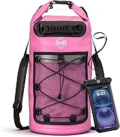 Vista 15 de STOVER 5/10/25/30/40/55L Waterproof Dry Bag- Roll-Top Backpack w/Phone Case- Kayaking, Hiking, Camping, Boating- Men/Women