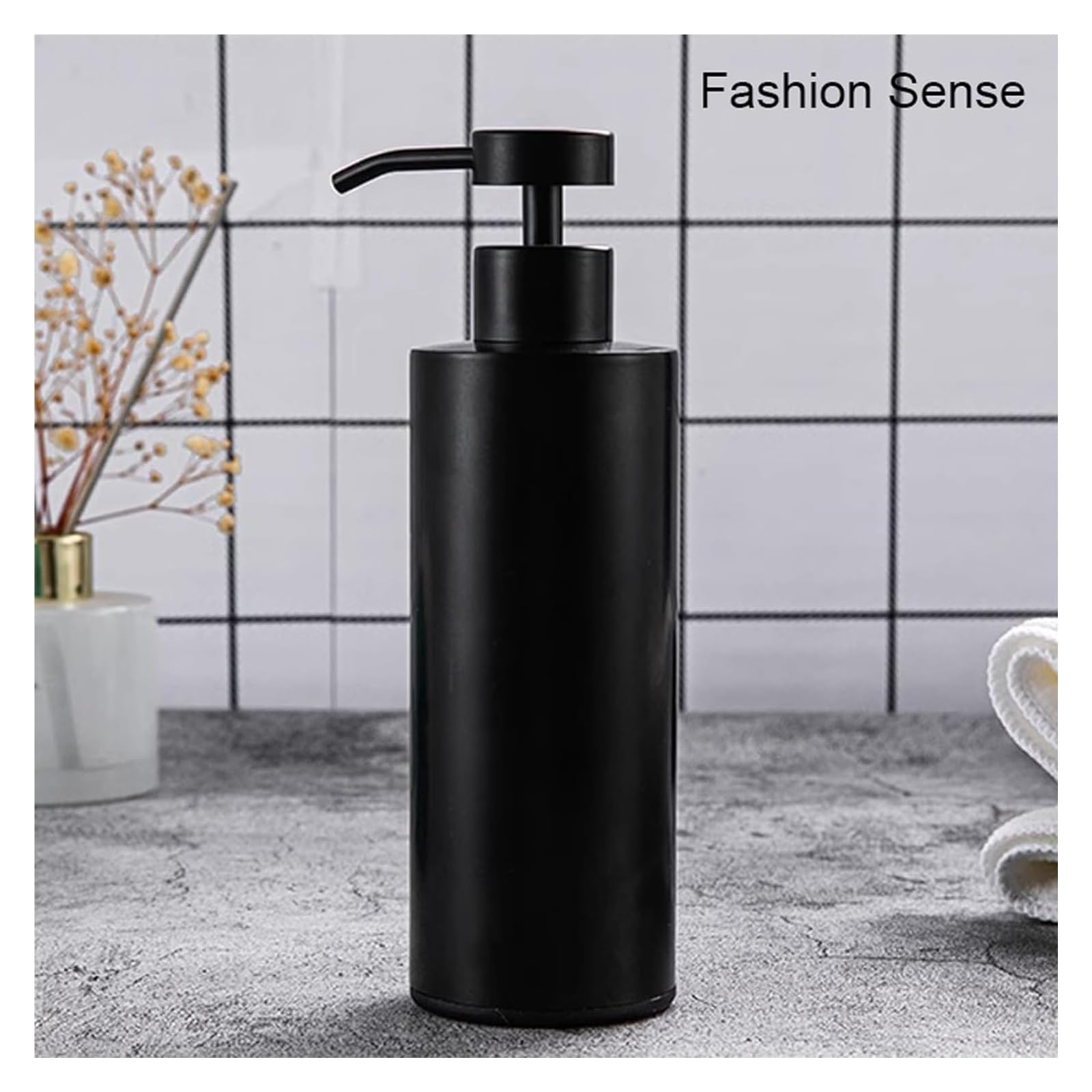 Dispenser di Sapone in Ceramica, Dispenser Sapone, Flacone Dispenser for Sapone Liquido, Ricaricabile, Adatto for disinfettante for Le Mani, Sapone, Dispenser for flaconi di lozione