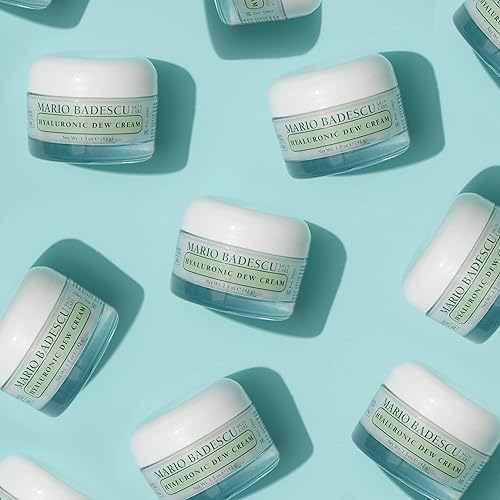 Vista 8 de Mario Badescu Oil Free Hyaluronic Dew Cream Hydrating Face Cream Formulated with Squalane for a Dewy Glow 1.5 Oz