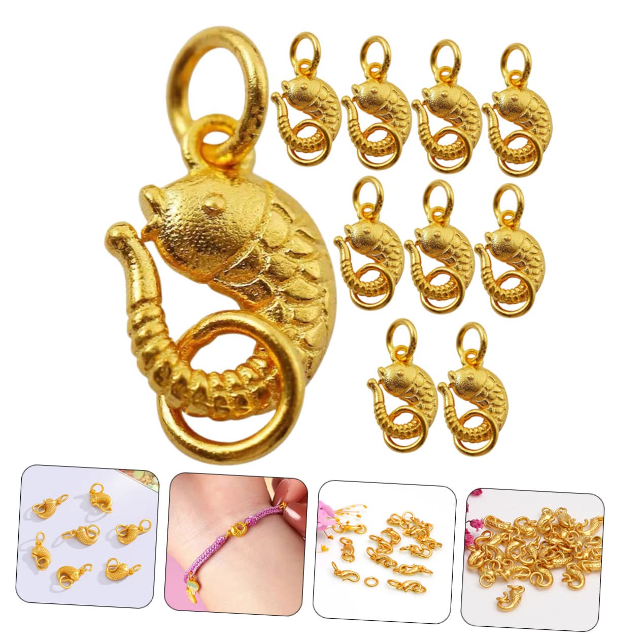 VILLCASE 50stücke Fischform Verschlüsse Schmuck Verbindungselemente Für Armbänder Und Langlebige Metallverarbeitung Leicht Und Benutzerfreundlich