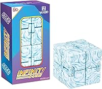 Vista 17 de Infinitycube Juguete Fidget Antiestrés Juego de Inquietud para Niños y Adultos, Lindo Dispositivo Único de Tamaño de Bolsillo para Alivio