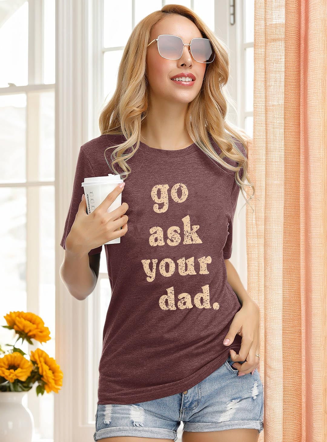 IRISGOD Womens Mom Shirt Summer Funny Short Sleeve Mommy Graphic Tees T-Shirts - Image 5