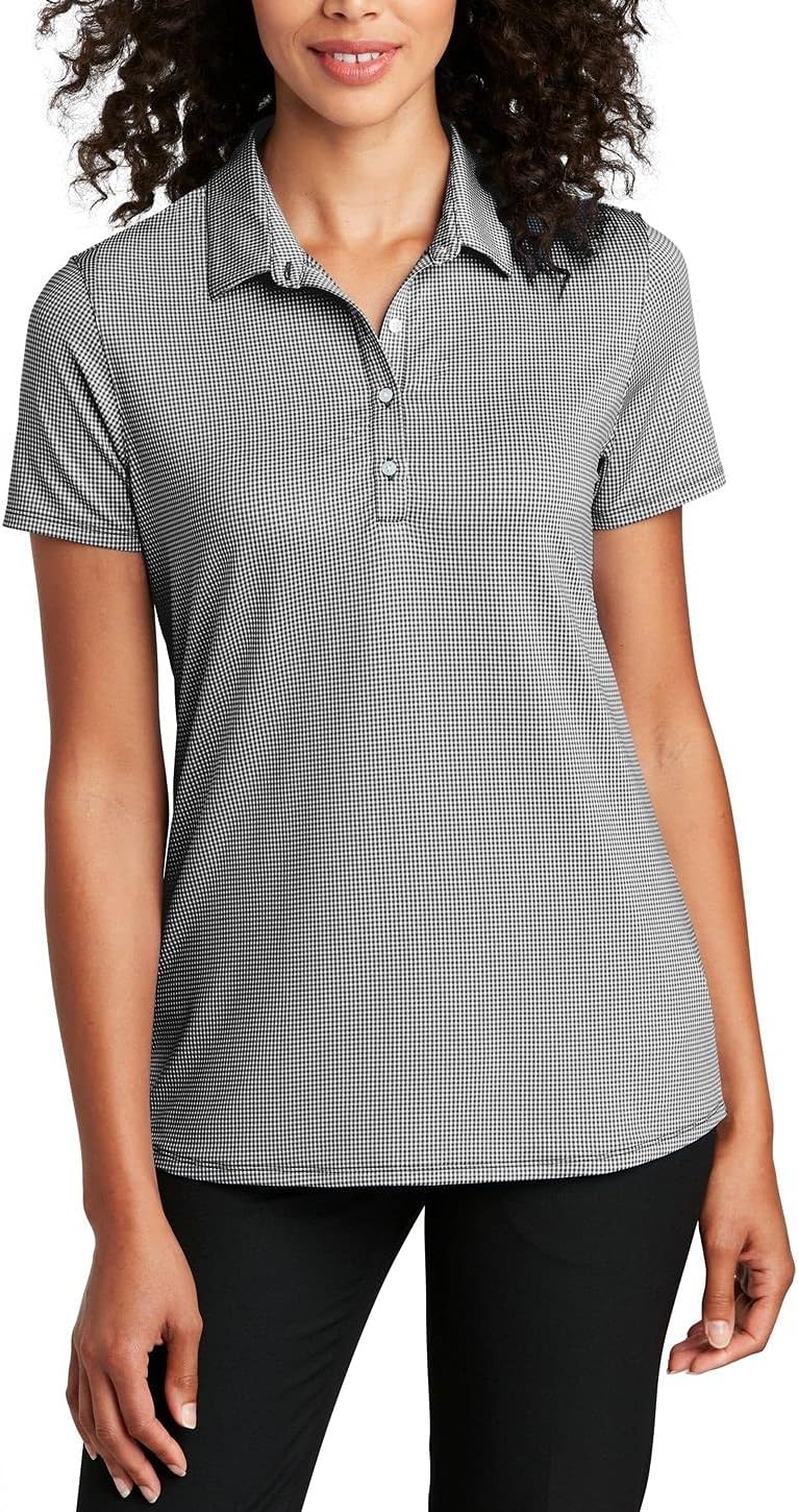 JustBlanks Womens Short Sleeves Polo Sports Shirt Performance Lightweight Athletic Polo Shirt for Womens