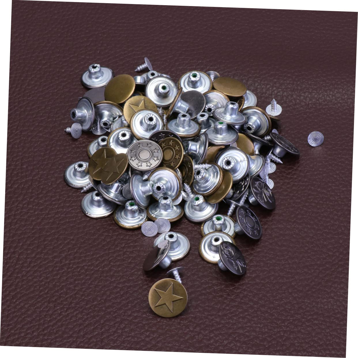 240 Set Pulsanti Di Virata Bottoni Di Ricambio Per Jeans Bottoni Delle Bretelle Bottone a Pressione Bottone Dei Pantaloni Jeans Rivetto Per Dei