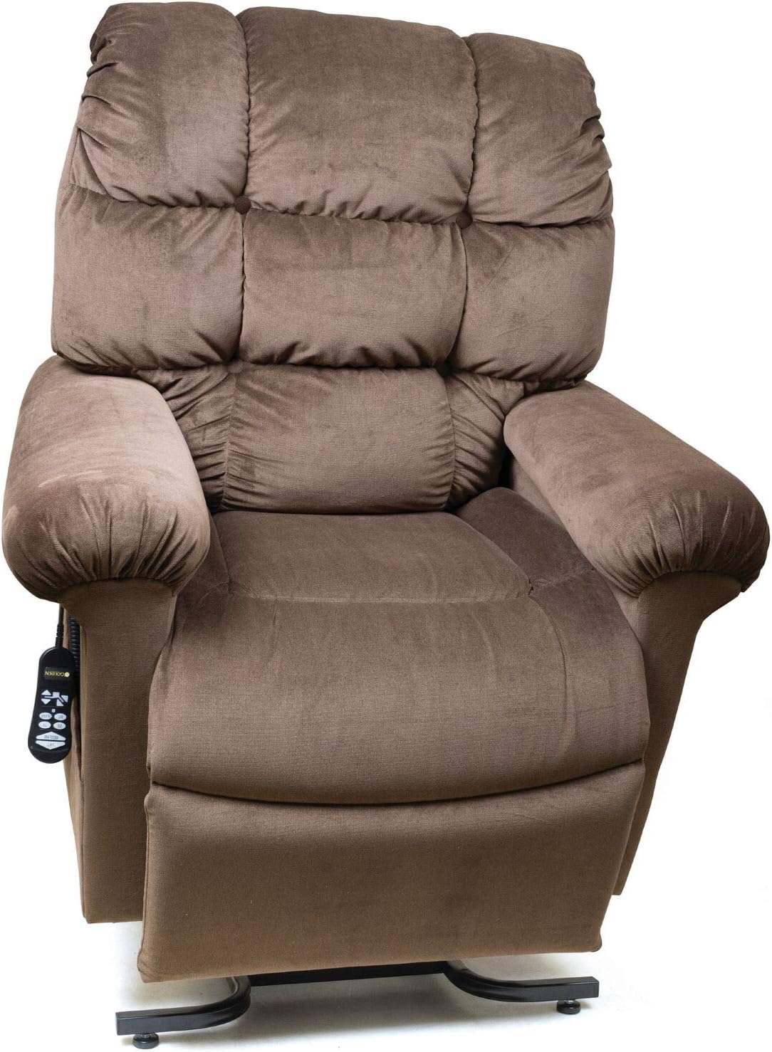 MaxiComfort Series Golden Technologies Cloud PR510 MLA Medium/Large Dual Motor Infinite Position Lift Chair Zero Gravity Recliner - Hazelnut Fabric