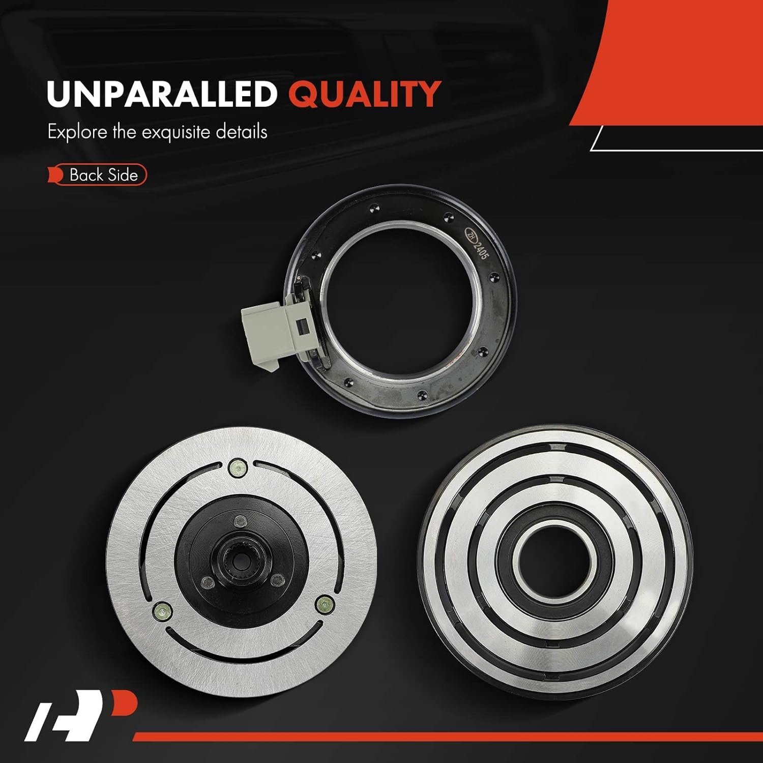 A-Premium Air Conditioner AC Compressor Clutch Kit Compatible with Dodge Ram 2500 3500 2006-2009, Ram 4500 5500 2008-2010, 5.9L 6.7L