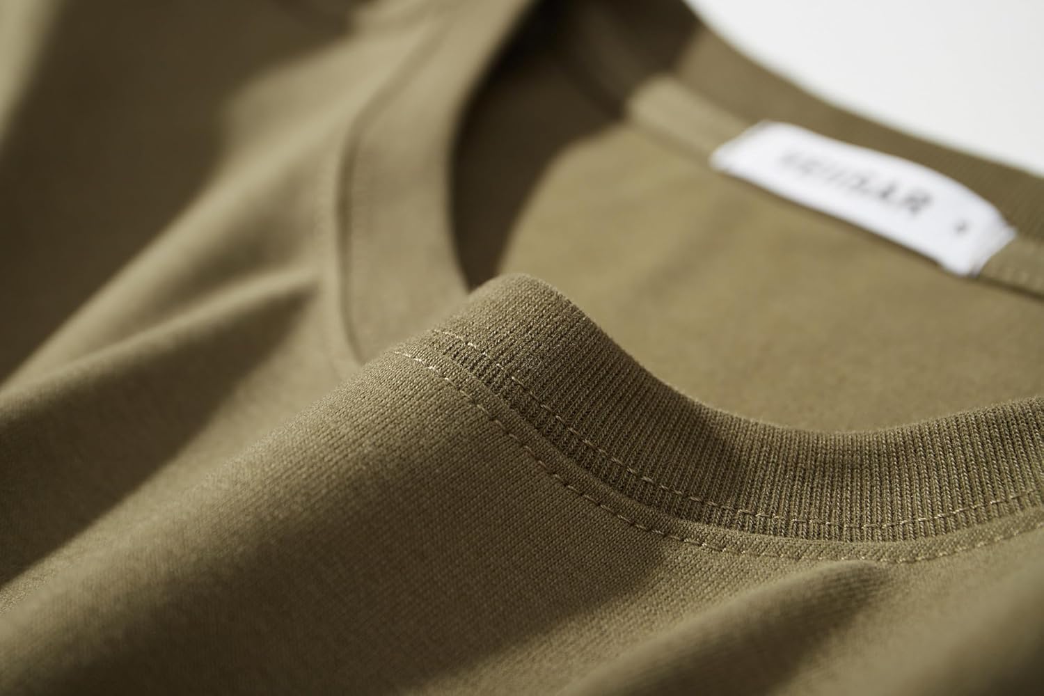 VEIISAR Men's Heavy Weight Crew Neck T-Shirt Mens Premium Cotton Tee - Pre Shrunk S-3XL - Image 5