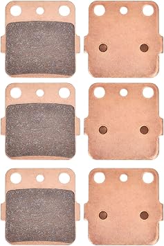 Front and Rear Sintered Brake Pads replacement for Honda TRX300EX TRX400EX TRX 300 400 EX Fourtrax Sportrax Yamaha YFM 350 660 Raptor