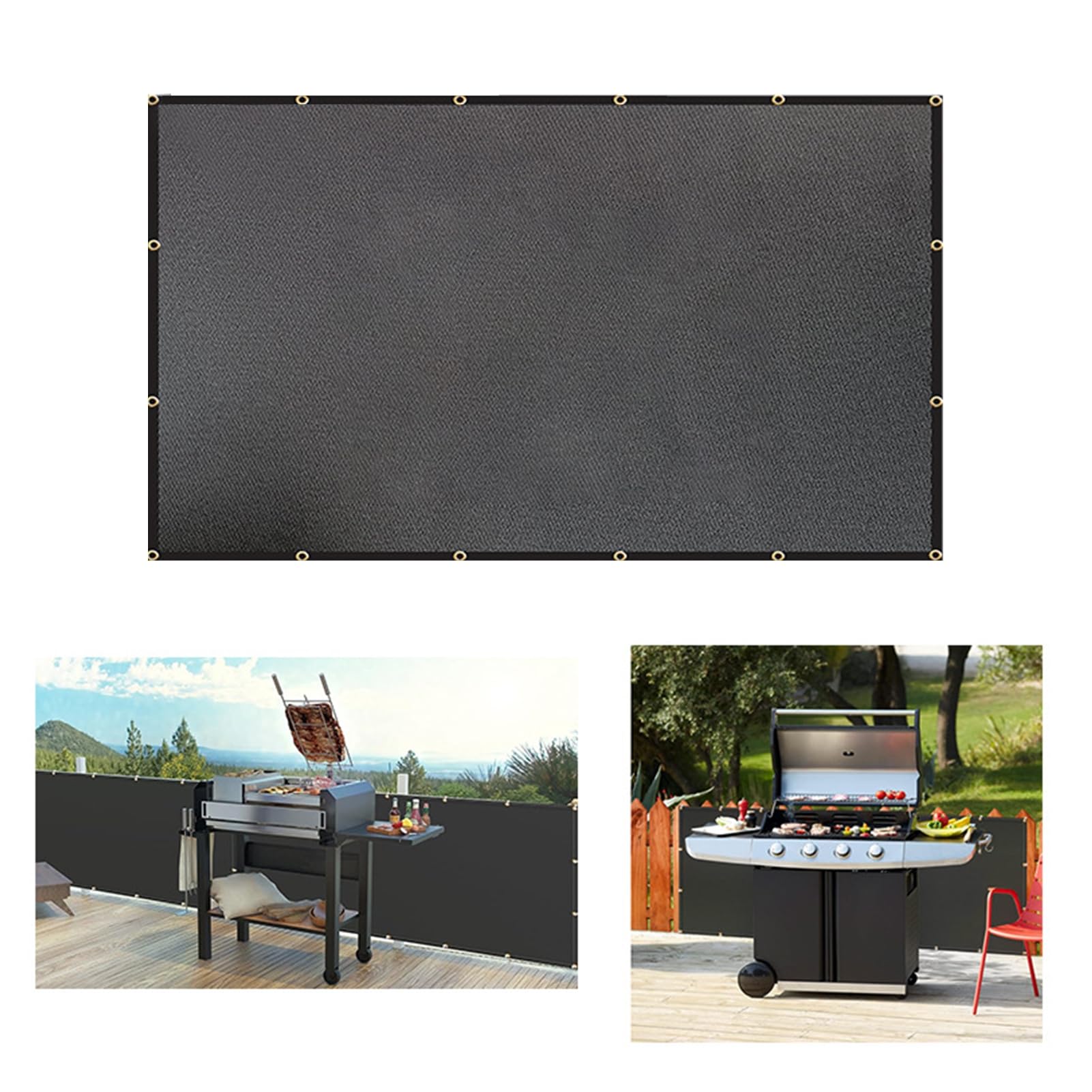 Bodhi2000 Protector de pared para barandilla de parrilla, protección ignífuga, alfombrilla térmica detrás de la valla de la estufa, nevera, barbacoa, accesorios M