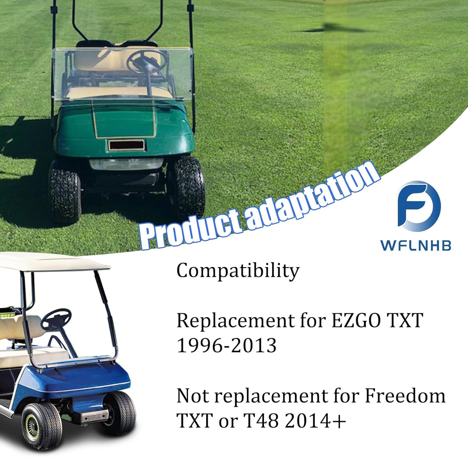 WFLNHB Golf Cart Light Strip Replacement for EZGO TXT 3-pin 1996-2013 Golf Carts