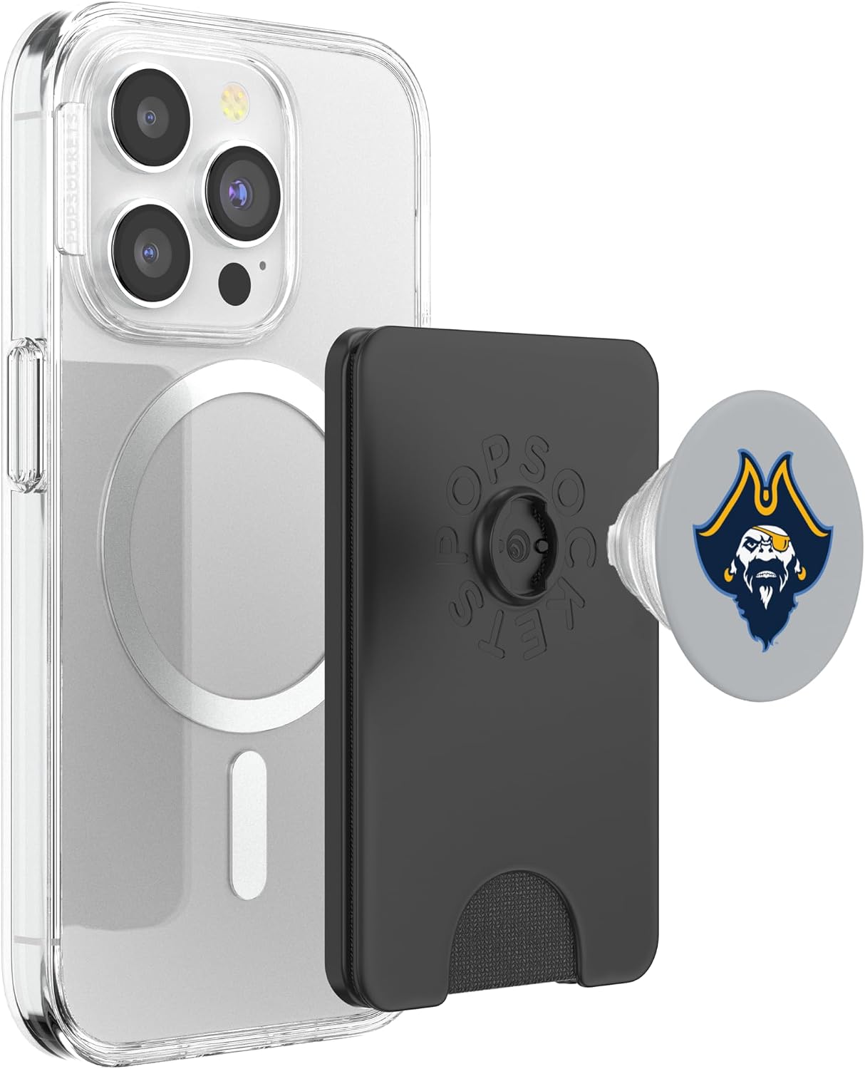 UMass Dartmouth Corsair | Official NCAA Merch | PPMASD01 PopSockets PopWallet for MagSafe